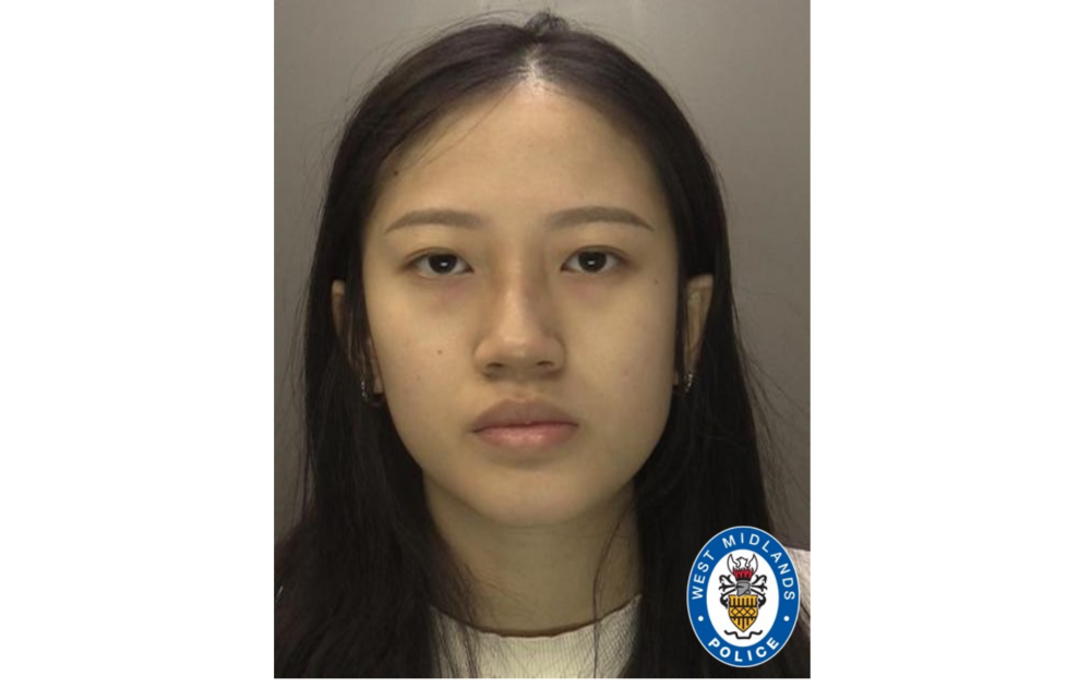 A screen capture shows a photograph of Jia Xin Teo after her arrest. — Picture from West Midlands Police