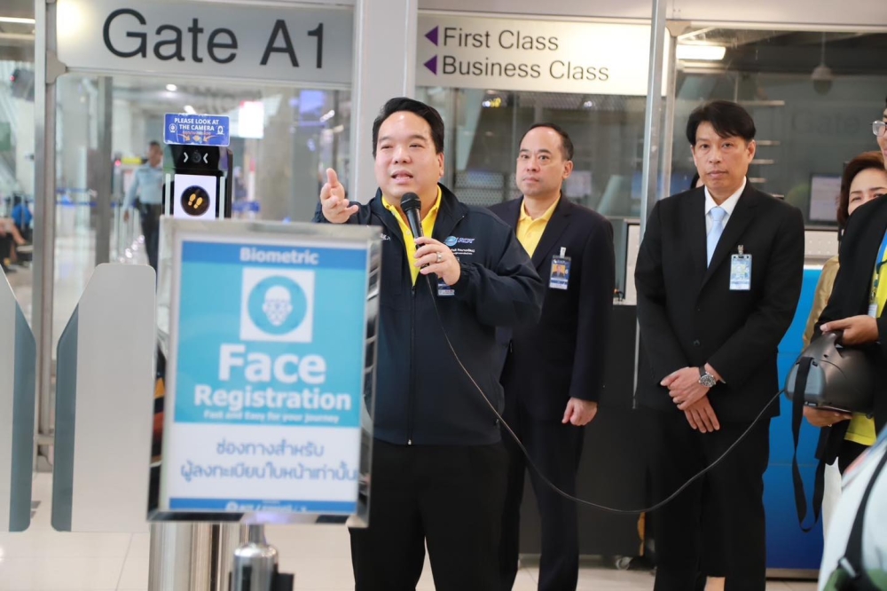 AOT President Kerati Kijmanawat said the new Automated Biometric Identification System will be implemented at Suvarnabhumi, Don Mueang, Chiang Mai, Mae Fah Luang - Chiang Rai, Phuket and Hat Yai. — Picture via Facebook