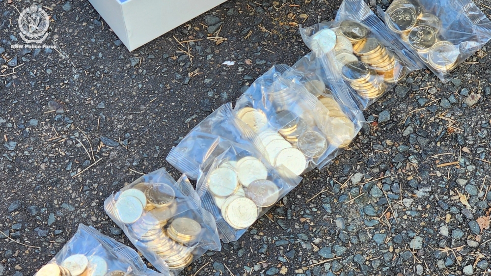 Authorities have successfully retrieved over 40,000 limited edition Bluey coins that were swiped from a Sydney warehouse earlier this year. — Picture courtesy of NSW Police Force