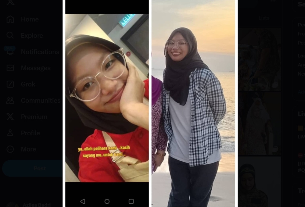 Puteri Ellyana Natasha Abdullah has been missing for over a week since she left for work on October 22. — Picture from social media 