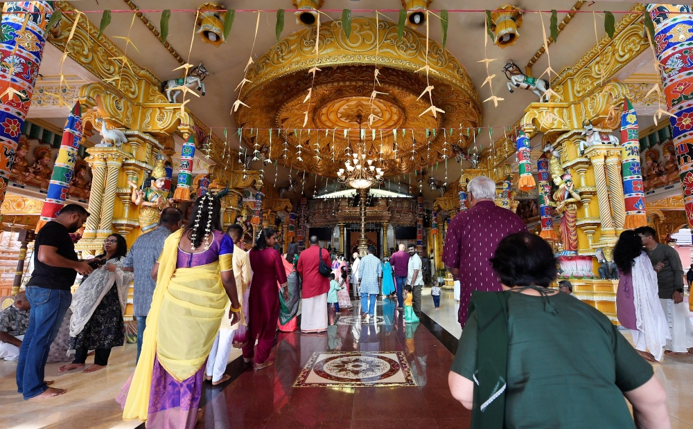 A religious ceremony in celebration of Deepavali at the Sri Mahamariamman Devasthanam Temple in Section 7 in Shah Alam, October 31, 2024. — Bernama pic 