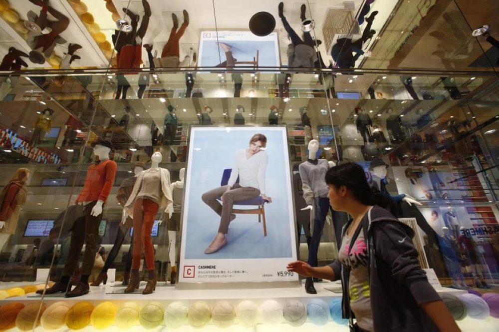 Kohei Takahashi was the manaher at Uniqlo’s Atre Vie Otsuka store in Tokyo’s Toshima Ward. — Reuters pic