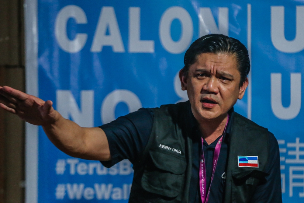 Parti Solidariti Tanahairku (STAR) deputy president Datuk Kenny Chua suggested for Putrajaya to emulate Sarawak’s political stability. — Picture by Firdaus Latif