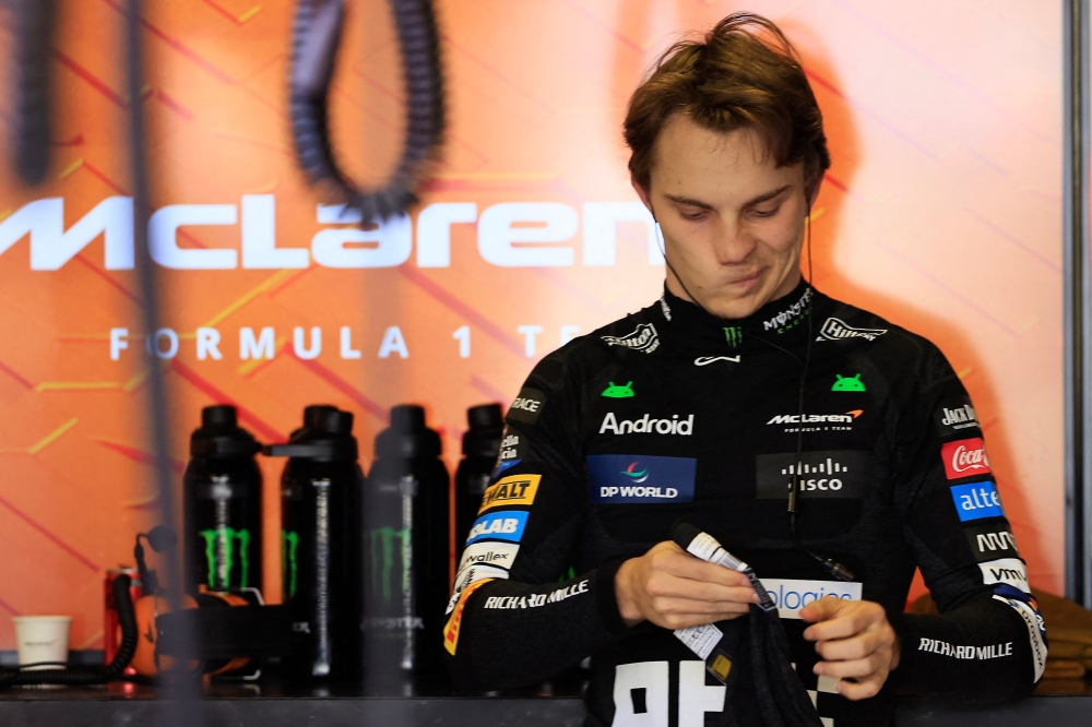 McLaren’s Australian driver Oscar Piastri grabbed pole position yesterday for the sprint race at the Brazilian Grand Prix. — AFP pic