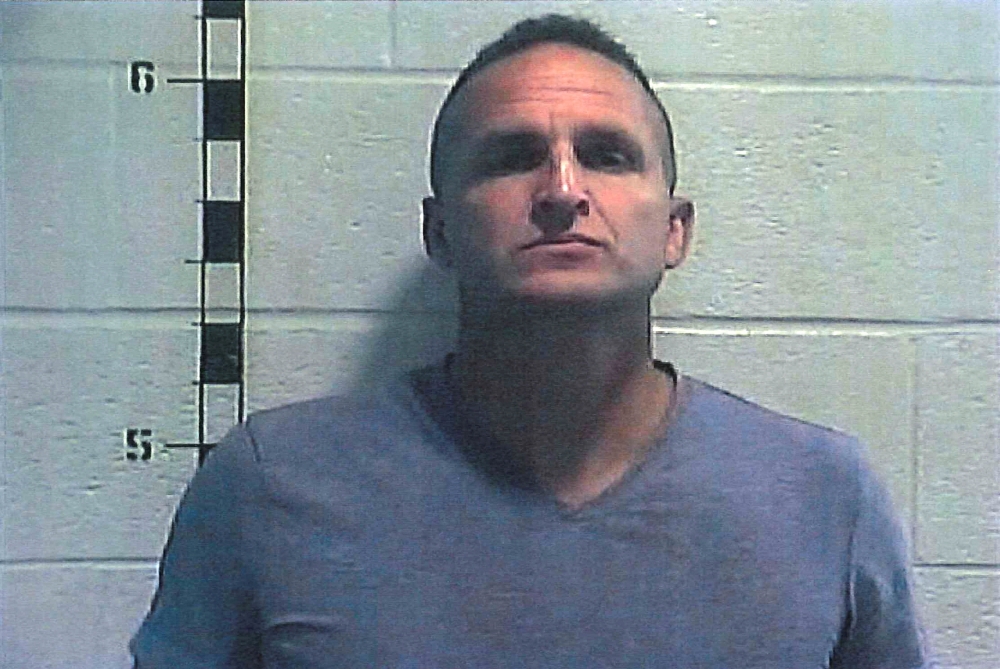Former Louisville police detective Brett Hankison poses for a booking photograph at Shelby County Detention Center in Shelbyville, Kentucky September 23, 2020. — Shelby County Detention Centre handout via Reuters 