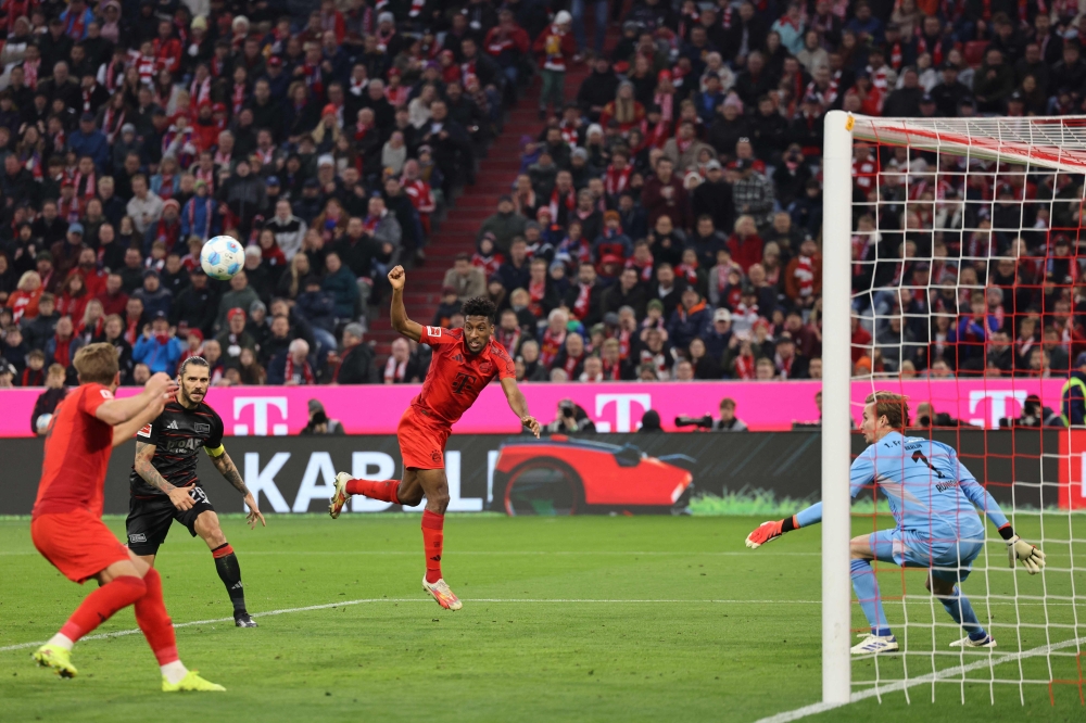 Harry Kane scored twice and set up another as Bayern Munich moved three points clear at the top of the German Bundesliga with a 3-0 home win over Union Berlin on Saturday. — AFP pic