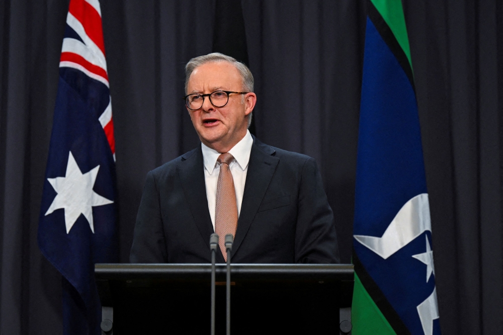Australian Prime Minister Anthony Albanese said on Sunday that his government planned to cut student loans for around three million Australians by 20 per cent, wiping off around A$16 billion in debts. — Reuters pic