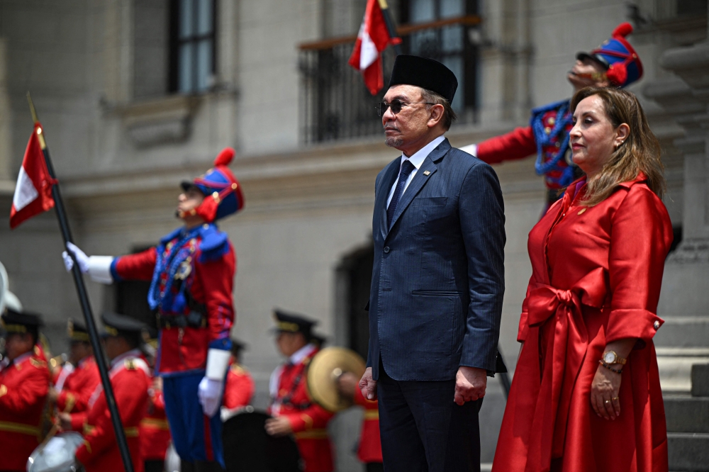 Malaysia and Peru have reiterated their strong commitment to multilateralism, with the United Nations at its core, and shared similar views on the importance of strengthening multilateral institutions to address global and regional challenges. — AFP pic