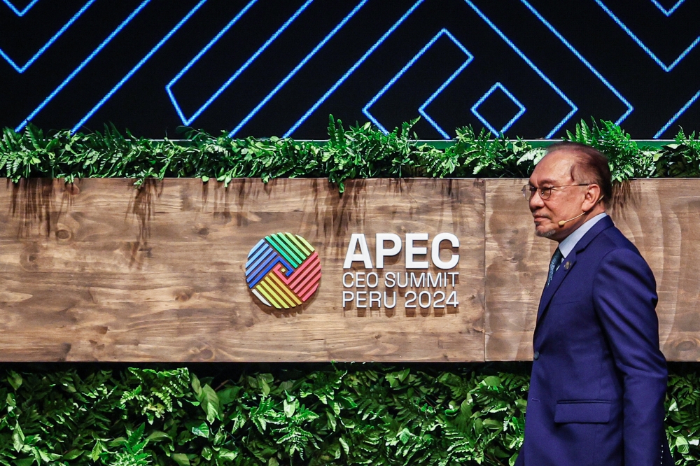 Prime Minister Datuk Seri Anwar Ibrahim attends the APEC CEO Summit in a session titled 