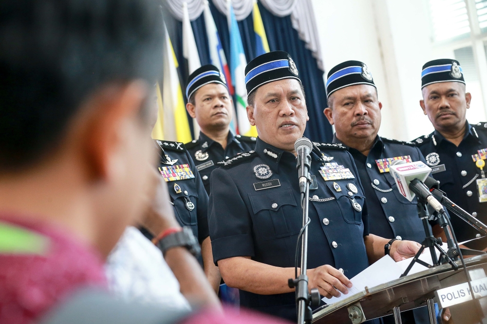 Kuala Lumpur police chief Datuk Rusdi Mohd Isa said police have handed the investigation paper on the Universiti Pertahanan Nasional Malaysia (UPNM) military training academy first-year student who was severely injured after being stomped by older students to the deputy public prosecutor on Friday. — Picture by Sayuti Zainudin 