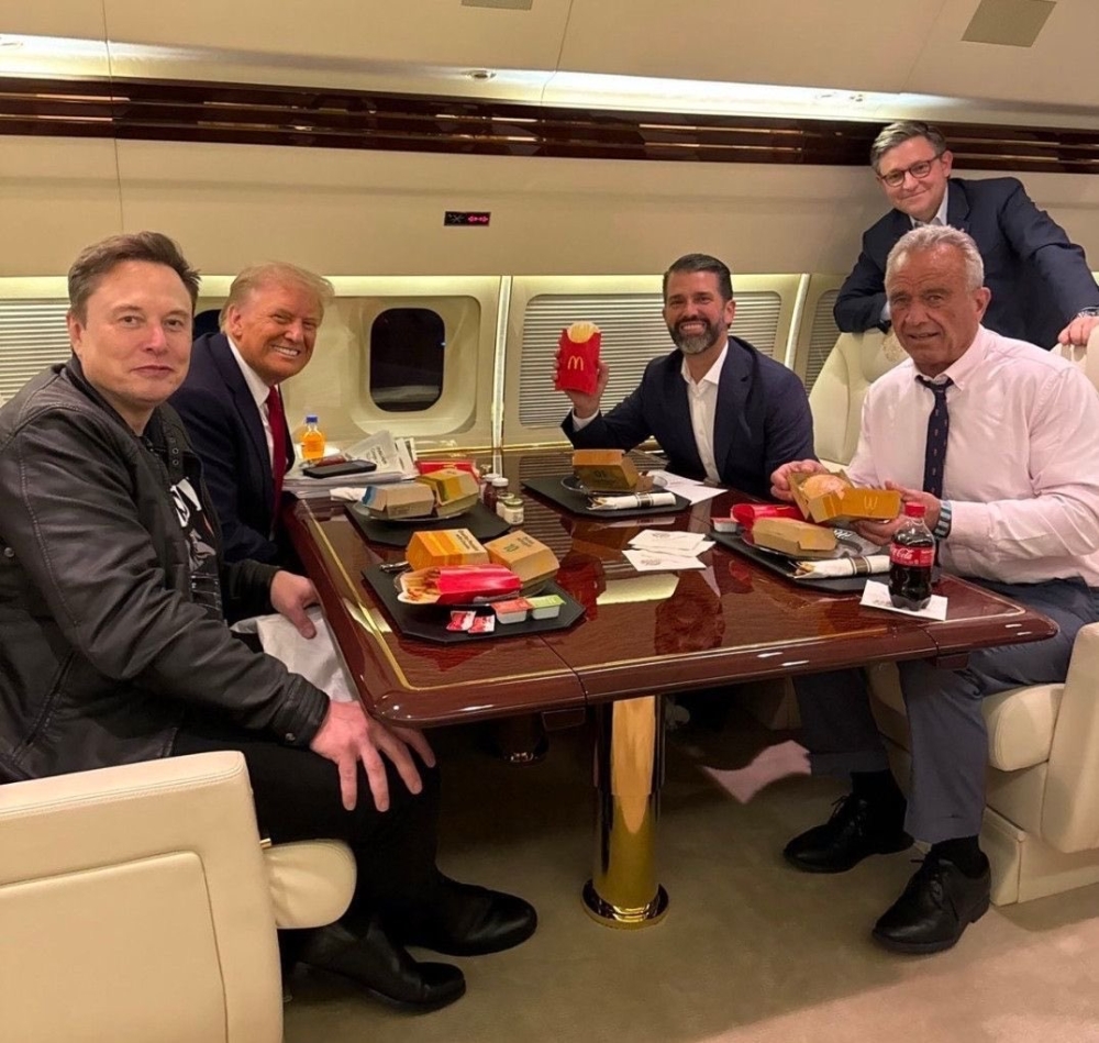 Trump and Kennedy, a scion of the famous Democratic political family, campaigned together ahead of the presidential election on November 5 promising to tackle processed food among other priorities. — Picture via social media