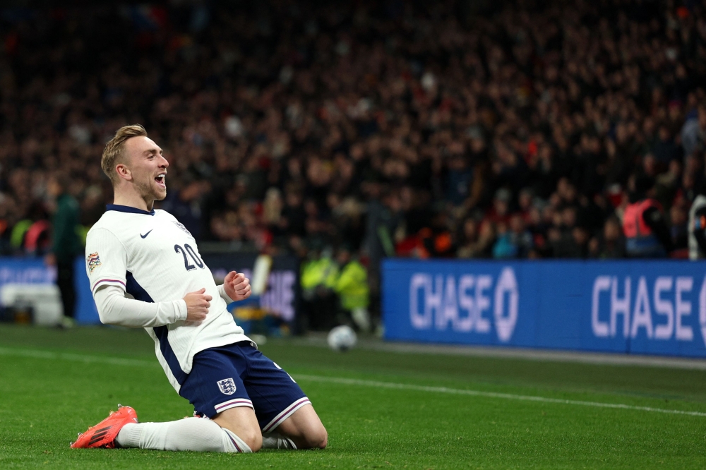 Euro 2024 runners-up England secured top spot in Group B2 in interim boss Lee Carsley’s final game in charge before the arrival of Thomas Tuchel as manager. — AFP pic