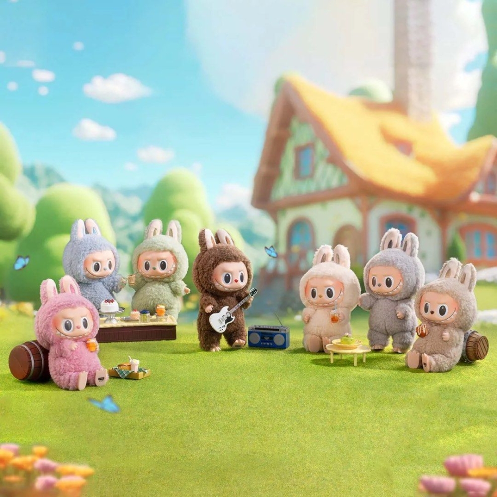 Shop owner Derrick He said the machine drew a larger crowd after he stocked it with 11 Labubu dolls from ‘The Monsters Tasty Macarons Series’.