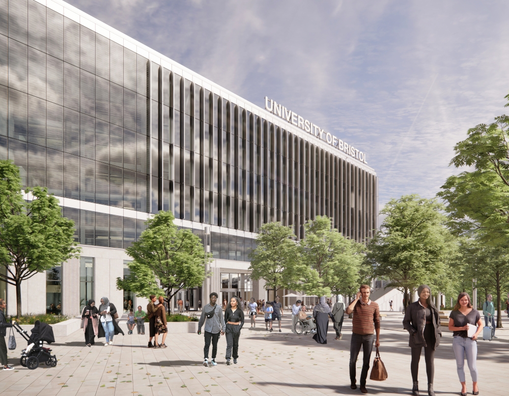 Artist’s impression of University of Bristol’s Temple Quarter Enterprise Campus, its ‘porous’ campus, due to open in 2026. –– Picture courtesy of University of Bristol