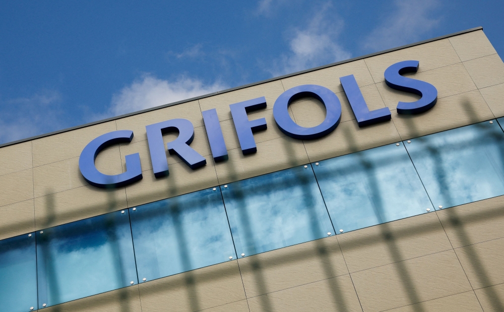 Grifols lost around a quarter of its value on the day the report was published and has struggled since on the stock market. — Reuters pic