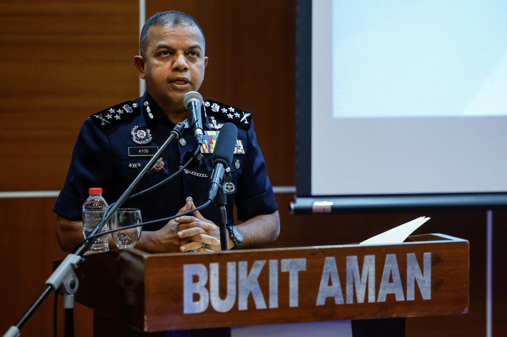 Ayob Khan also said that 27 officers and personnel were charged in court over the same period, with 13 found guilty. — Bernama pic