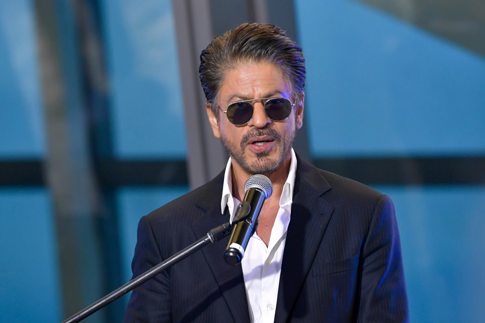 International Bollywood star, Datuk Shah Rukh Khan, delivers a speech at the Grand Opening of Bin Zayed International (M) Sdn Bhd at The Exchange TRX in Kuala Lumpur November 22, 2024. — Bernama pic