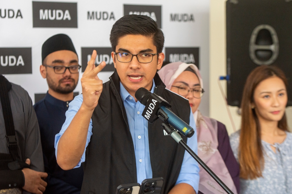 Malaysian United Democratic Alliance (Muda) former president Syed Saddiq Abdul Rahman said who his girlfriend is remains a private matter. — Photo by Shafwan Zaidon