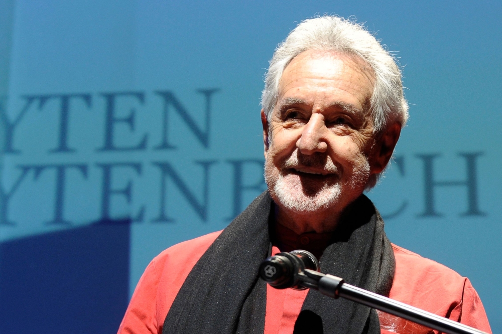 South African writer, painter and anti-apartheid activist Breyten Breytenbach in Warsaw, Poland to receive the 2017 Zbigniew Herbert International Literary Award on May 25, 2017. — AFP pic