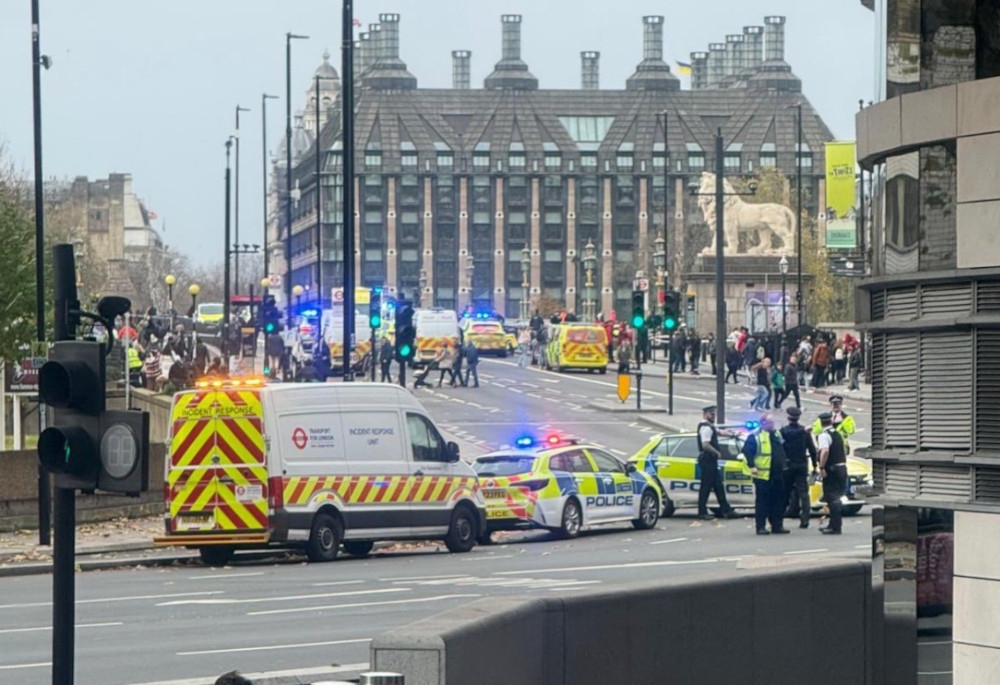 Initial reports suggested the man may have been stabbed, but further police investigations ruled out stabbing as the cause. –– Picture from social media