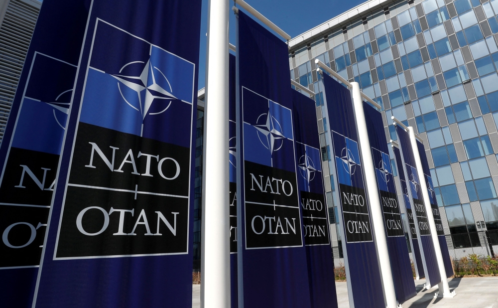 Ambassadors from Ukraine and Nato’s 32 members meet today in Brussels over Russia’s firing last week of an experimental hypersonic intermediate-range missile. — Reuters pic  