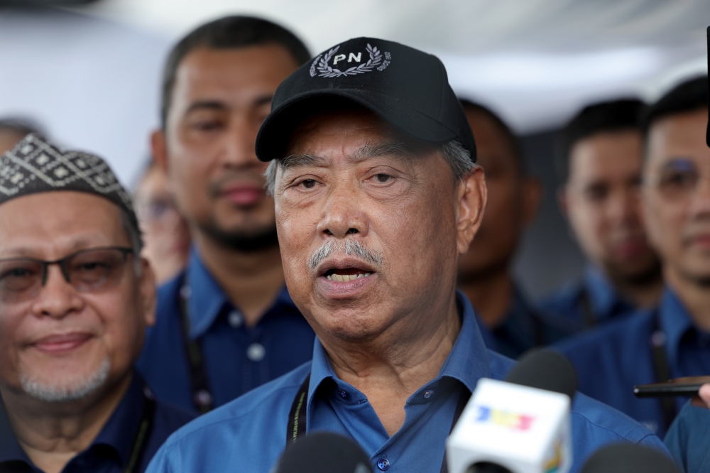 Perikatan Nasional chairman Tan Sri Muhyiddin Yassin made it clear that any discussions about the PM candidacy would not be decided through public statements or individual opinions — Bernama pic