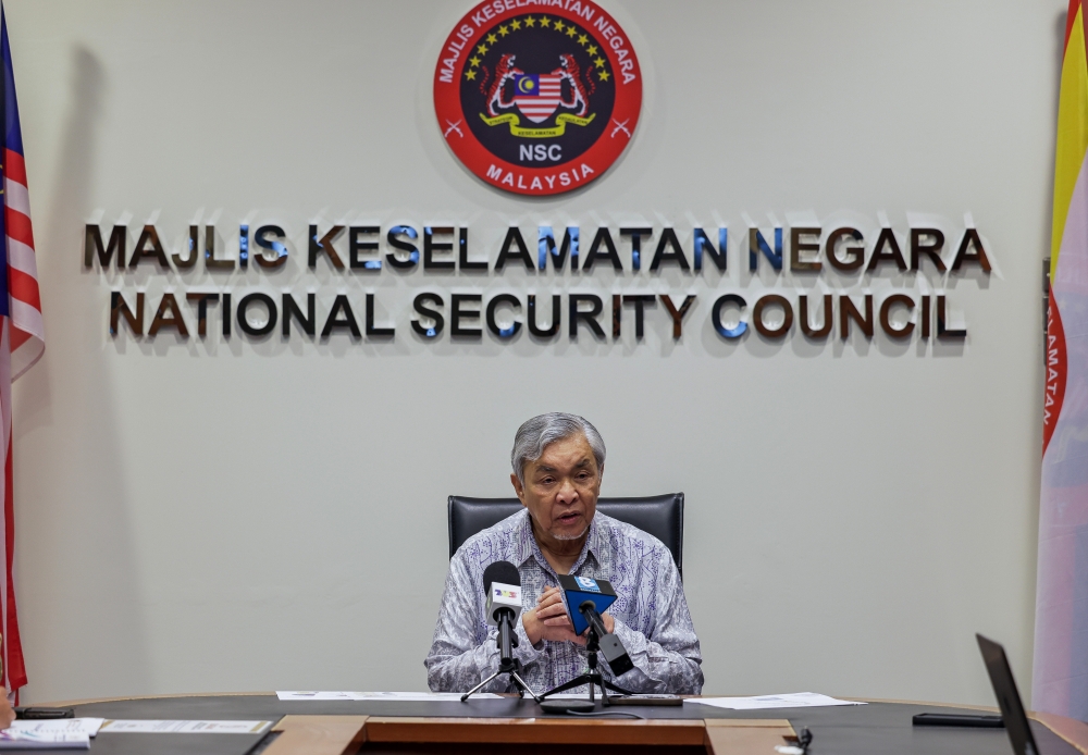 Deputy Prime Minister Datuk Seri Ahmad Zahid Hamidi said this projection was based on forecasts from Malaysia’s Meteorological Department (MetMalaysia). –– Bernama pic 