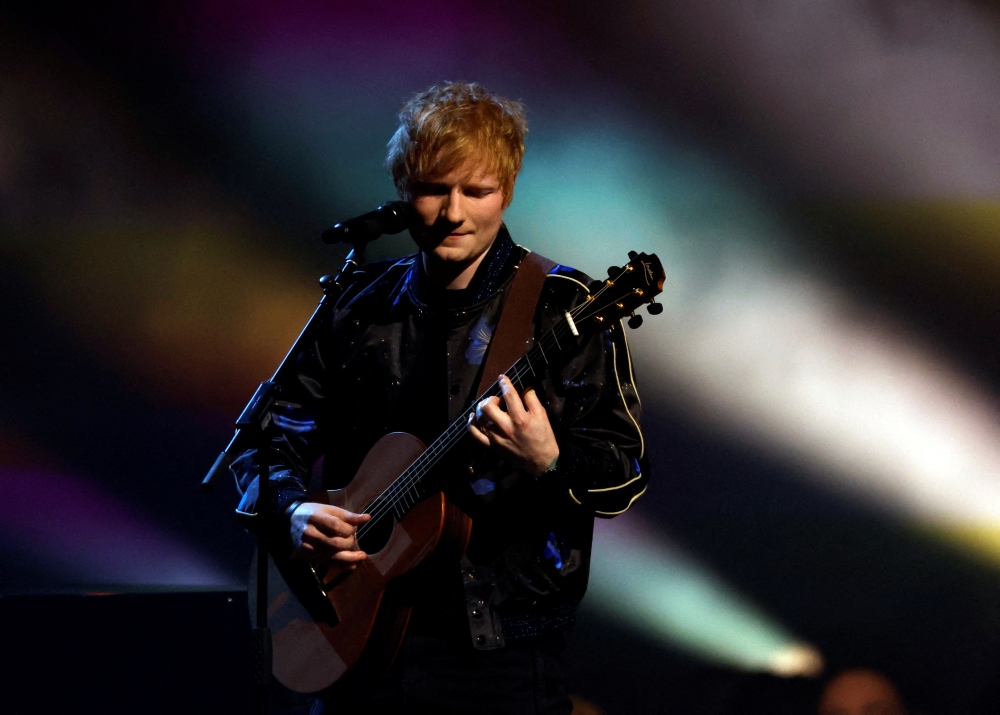 Ed Sheeran is set to make history in January 2025 as the first international artist to perform in Bhutan. — Reuters pic