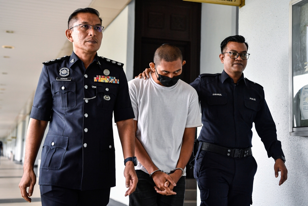 Judge Izralizam Sanusi sentenced Muhammad Wan Azhar Azman, 20, to 10 years imprisonment for attempted murder and four years in prison for car theft, with both sentences to be served concurrently from the date of arrest, which was October 24 this year. — Bernama pic 