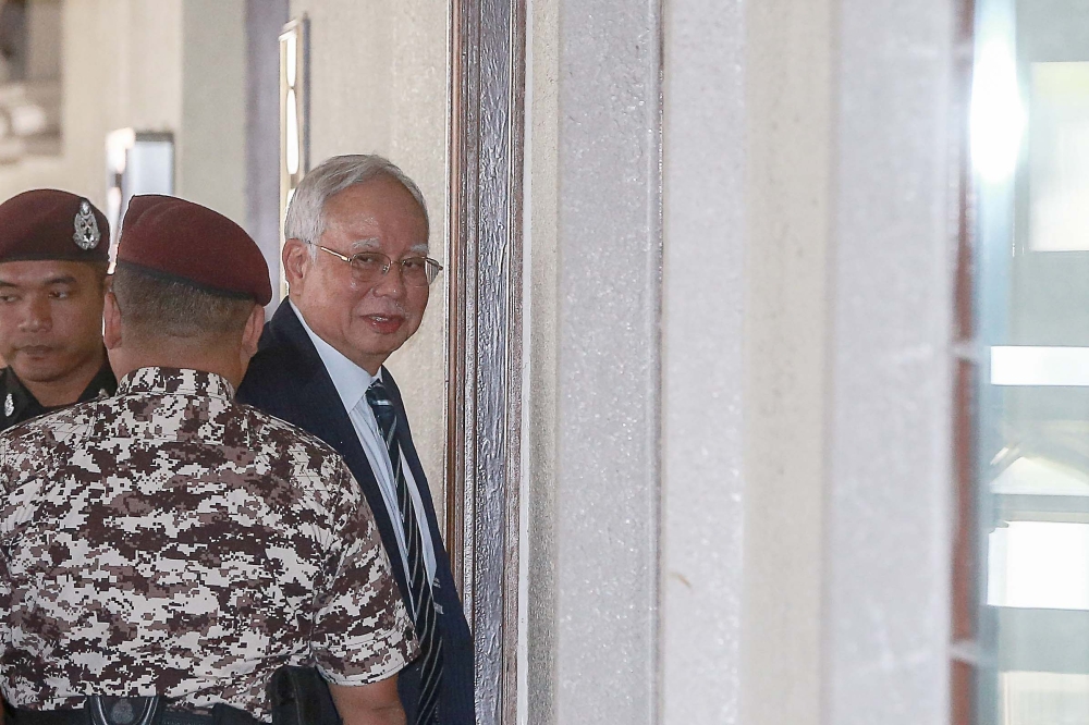 Former prime minister Datuk Seri Najib Razak at the Kuala Lumpur Court Complex, December 3, 2024. — Picture by Sayuti Zainudin