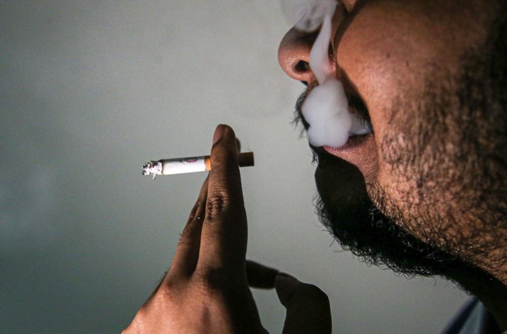 EU countries are looking to crack down on second-hand smoke and vapour. — Picture by Farhan Najib