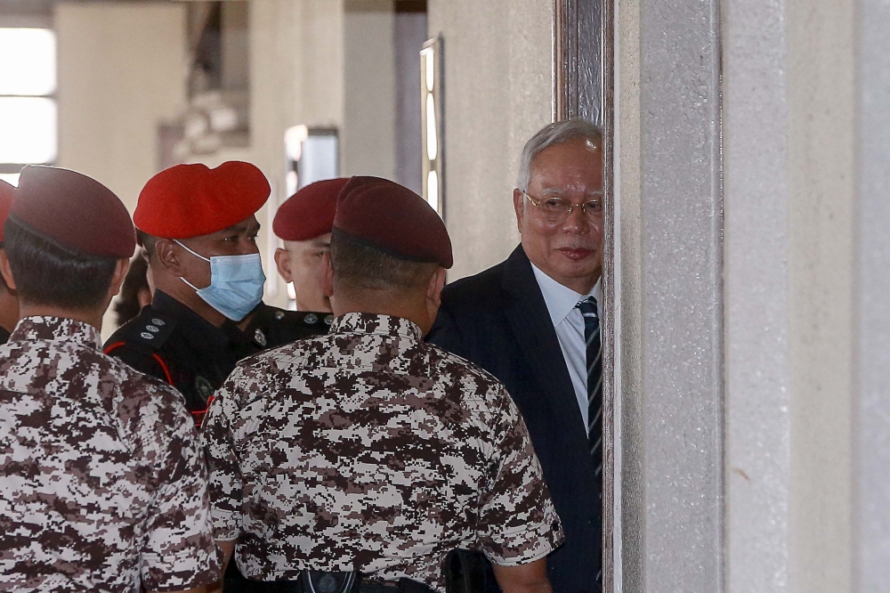 Former prime minister Datuk Seri Najib Razak today denied any hidden agenda or conspiracy related to 1Malaysia Development Berhad (1MDB) during his 2009 high tea with a Saudi prince on a yacht in France. — Picture by Sayuti Zainudin