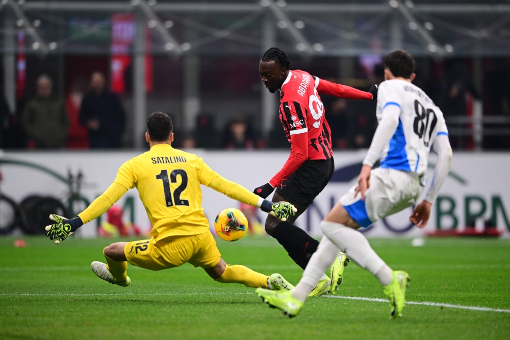 AC Milan made light work of Serie B side Sassuolo with a 6-1 thrashing at the San Siro to reach the quarter-finals of the Coppa Italia yesterday. — NurPhoto via Reuters pic