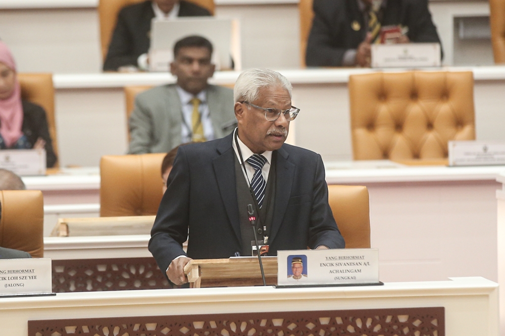 Perak Human Resources, Health, and National Integration Committee chairman A. Sivanesan said that, according to data from the World Health Organisation (WHO), individuals suffering from depression are 20 times more likely to commit suicide. ― Picture by Farhan Najib