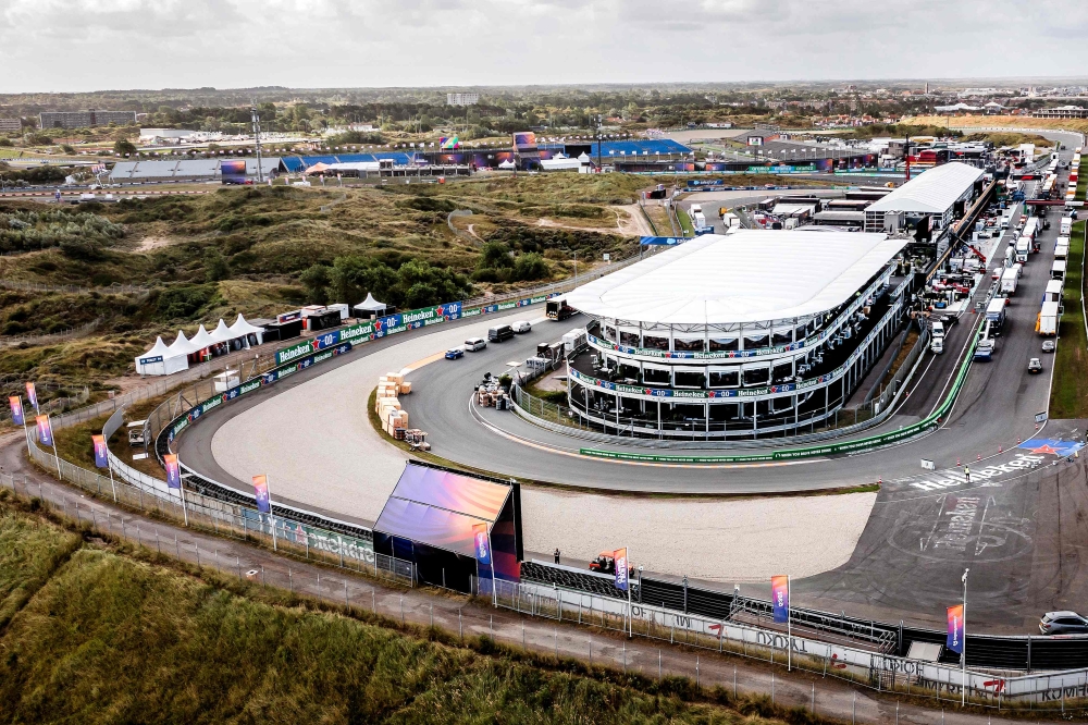The Zandvoort Circuit in Zandvoort, western Netherlands is ready for the Dutch Grand Prix. The home Grand Prix of Formula One’s Dutch World Champion Max Verstappen will come to an end in 2026, organisers said on Wednesday. — AFP pic