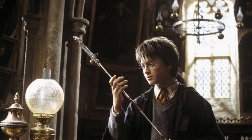 The Godric Gryffindor Sword as seen in a scene from the film ‘Harry Potter and the Chamber of Secrets’. — AFP pic
