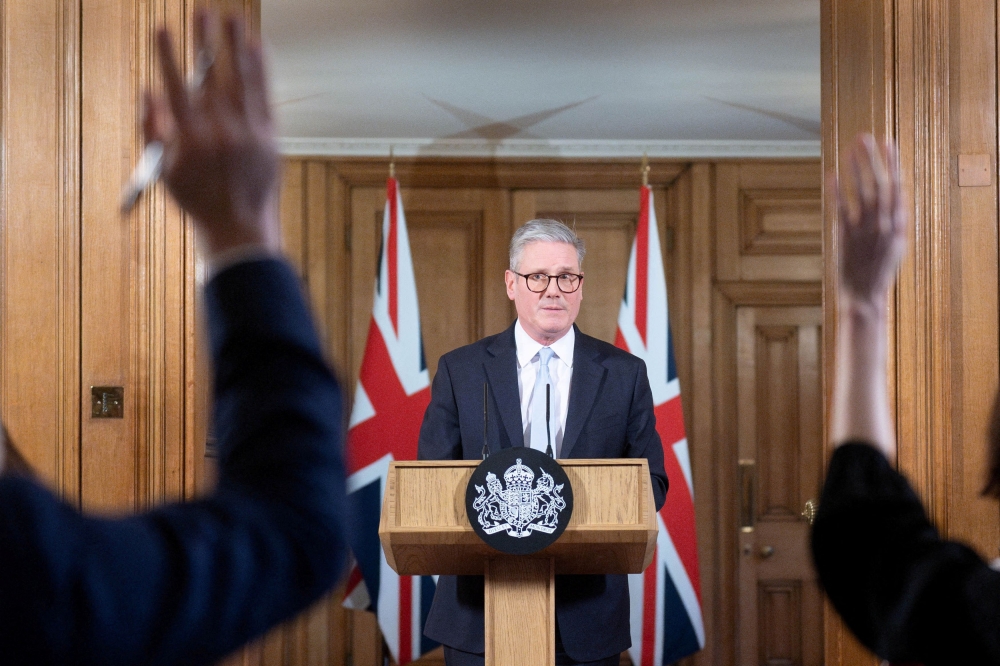  Britain's Prime Minister Keir Starmer attends a press conference on migration at 10 Downing Street, London November 28, 2024. — Stefan Rousseau/Pool pic via Reuters  