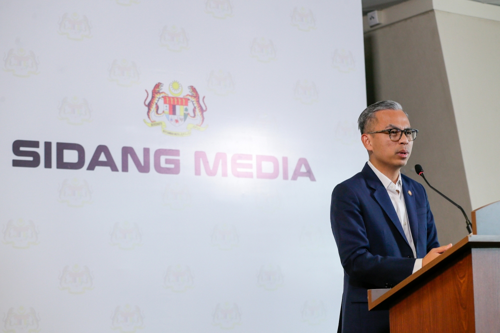 Communications Minister Fahmi Fadzil said the Bill to regulate Malaysia’s media industry will be tabled in the Dewan Rakyat next week and debated in the next session if there’s insufficient time. — Picture by  Raymond Manuel