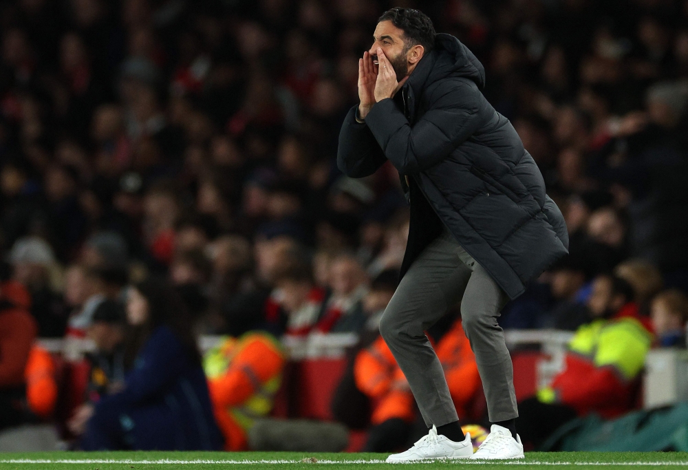 Ruben Amorim believes he has to keep expectations in check at Manchester United after the optimism surrounding his positive start was punctured by a 2-0 defeat at Arsenal. — AFP pic