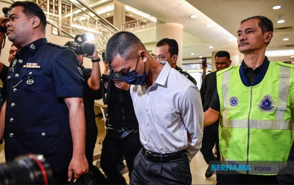Mohd Adil Mat Awang Ghani, 22, was accused of intentionally causing injury to Muhammad Haziq Iqbal Ahmad Rashidi, 19, by stomping on his stomach while they were on the academy’s parade ground at UPNM, Sungai Besi Camp, Cheras, at 10.45pm on October 21. — Picture via X/Bernama 