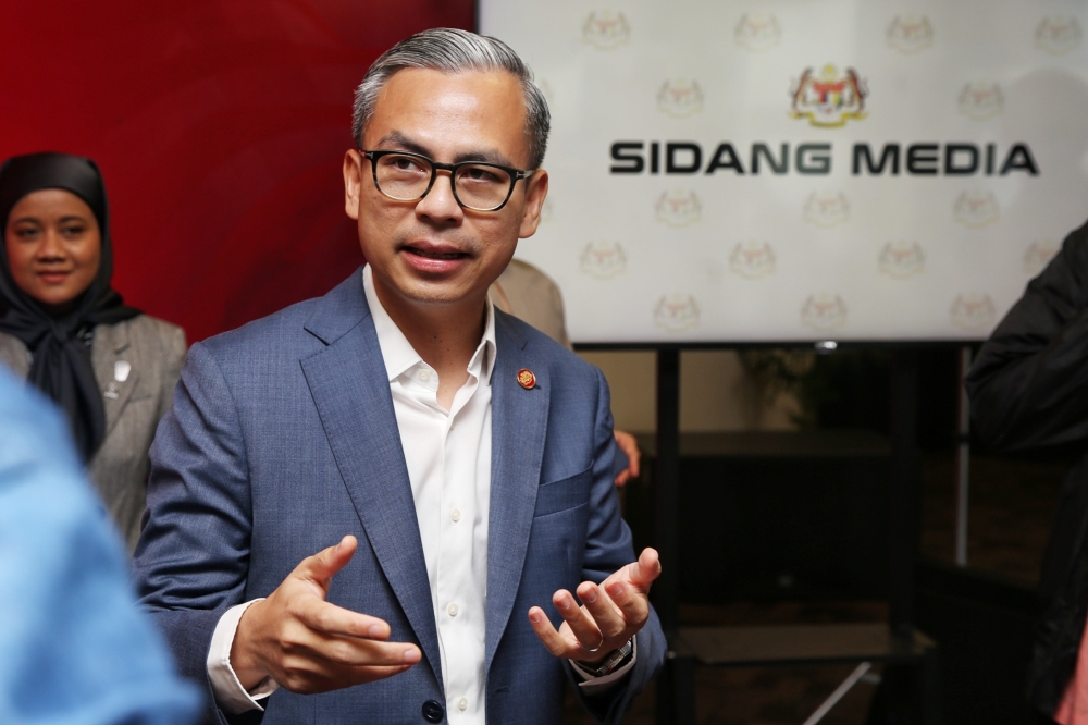 Communications Minister , Fahmi Fadzil press conference in Communications Ministry, Putrajaya . Dec 13 , 2024 . Picture by Choo Choy May.