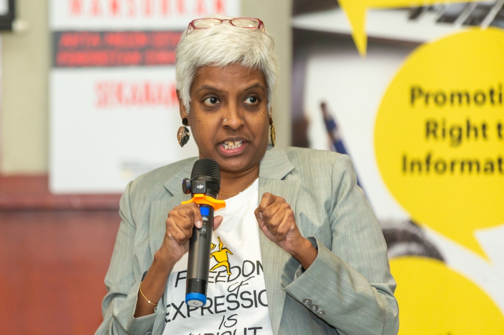 Wathshlah Naidu, Centre for Independent Journalism executive director, speaking during launch of the Report on the State of Freedom of Expression in Malaysia 2024 in Malaysia in Kuala Lumpur. December 14, 2024. — Picture By Raymond Manuel