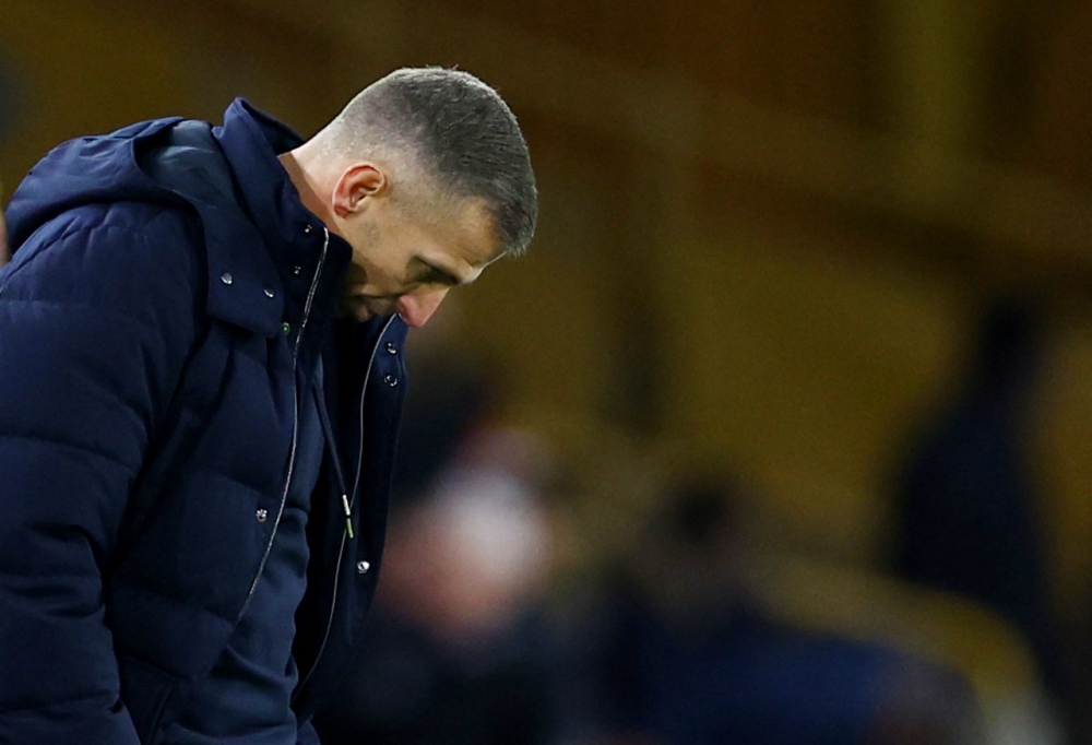 Wolverhampton Wanderers manager Gary O’Neil looks dejected after the Premier League match with Ipswich Town at Molineux Stadium, Wolverhampton December 14, 2024. — Action Images pic via Reuters/Matthew Childs