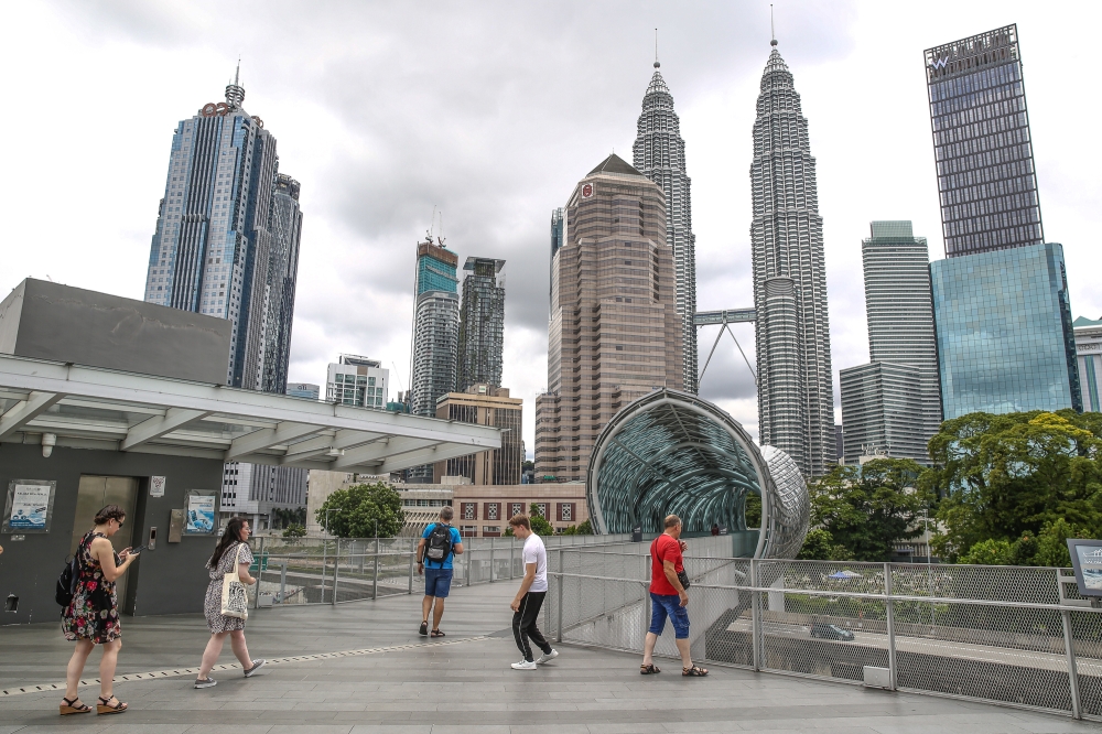 A general view of Kuala Lumpur. PM Anwar, who is also the finance minister, said Fitch has acknowledged that policy certainty has improved as a result of a more stable government under his leadership. — Picture by Yusof Mat Isa