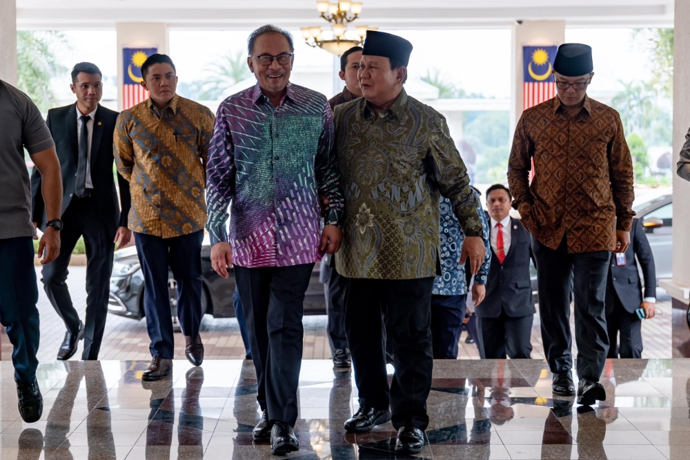 Prime Minister Datuk Seri Anwar Ibrahim and Indonesian president-elect Prabowo Subianto during their meeting in Putrajaya in this file picture dated September 6, 2024. — Picture via Facebook