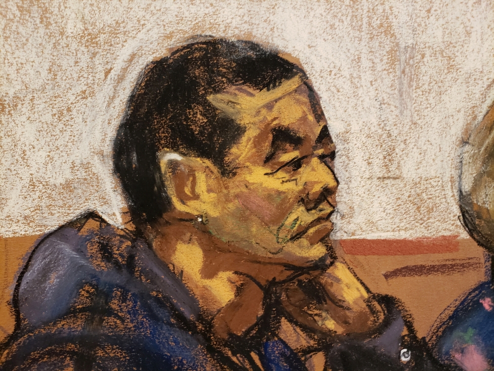 A courthouse sketch of Chen Jinping during a hearing at a Brooklyn courthouse in New York from last year. — Reuters
