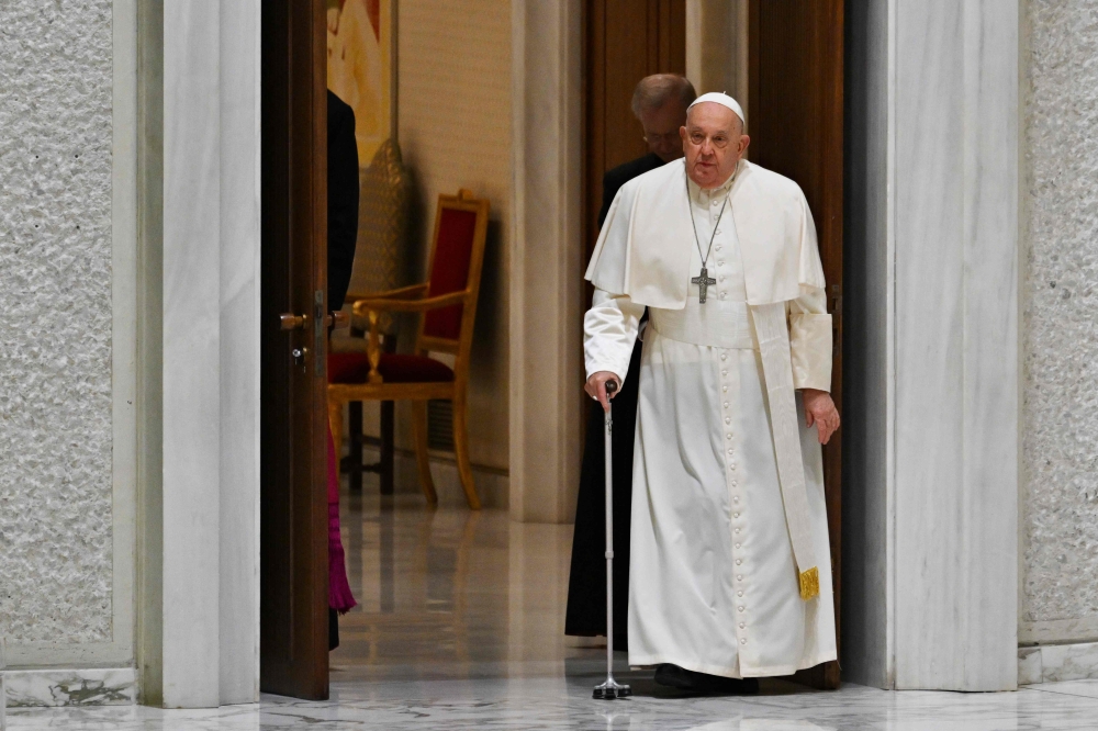 Pope Francis condemned the ‘cruelty’ of Israel bombing and killing children in Gaza. — AFP