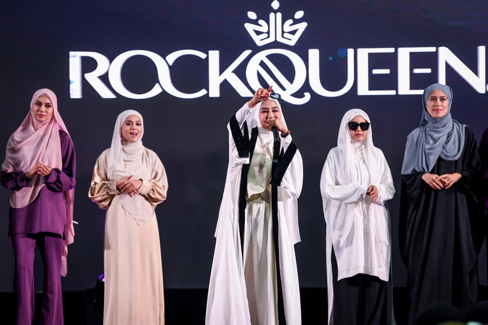 Ella is seen during a presentation of her brand RockQueen in Kuala Lumpur December 23, 2024 — Bernama pic
