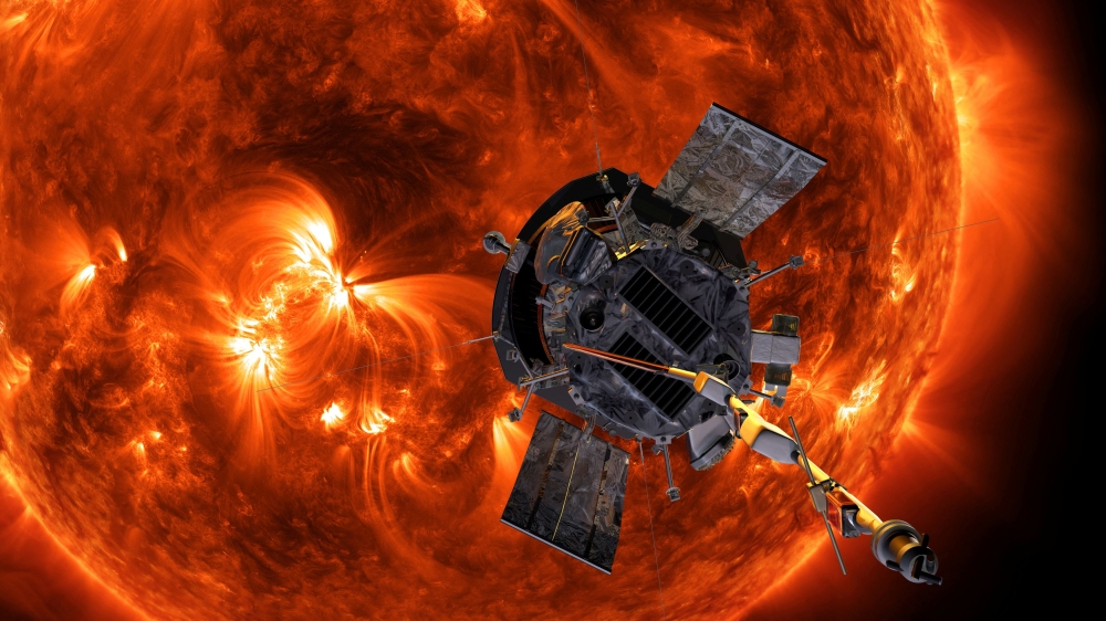 A 2018 artist's concept shows the Parker Solar Probe spacecraft flying into the Sun's outer atmosphere, called the corona, on a mission to help scientists learn more about the Sun. — Reuters pic