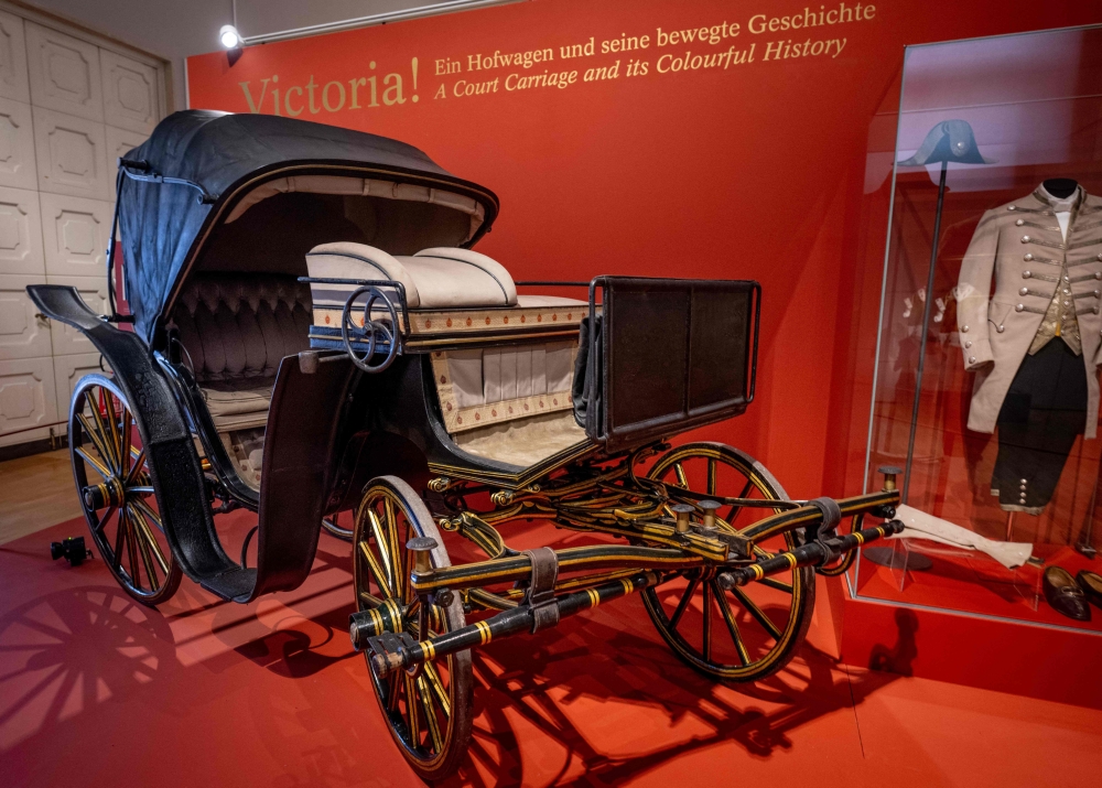 Victoria, Emperor Franz Joseph's most favorite carriage, is seen on display at the Imperial Carriage Museum at Schoenbrunn's palace in Vienna, Austria on December 20, 2024. — AFP pic